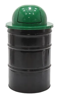 Vestil TRASH-TOP-DD-GN-3PK Steel Waste Disposal Top Dual Door 4
