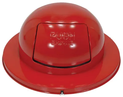 Vestil TRASH-TOP-DD-RD Steel Waste Disposal Top Dual Door 2