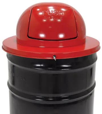 Vestil TRASH-TOP-DD-RD Steel Waste Disposal Top Dual Door 3