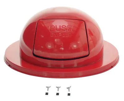 Vestil TRASH-TOP-RD-3PK Steel Waste Disposal Top 2