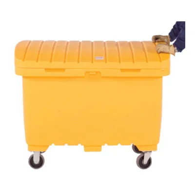 Vestil UBX-Y-W Plastic Utility Box with Rubber Wheels (1)
