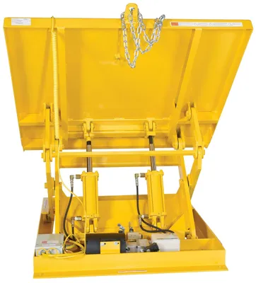Vestil ULTT-5448-6-YEL460-3 lift table shown from an alternate angle