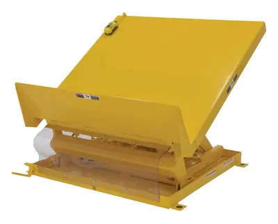 Vestil UNI-4848-6-YEL-460-3 lift table shown from an alternate angle