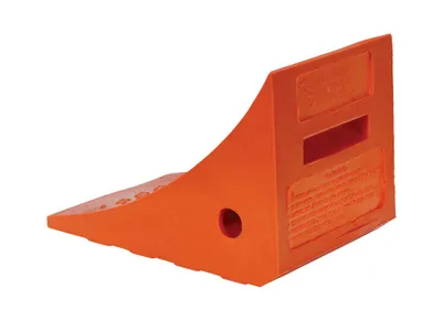 Vestil URWC-15 wheel chock shown from an alternate angle