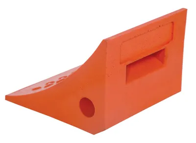 Vestil URWC-2 wheel chock shown from an alternate angle
