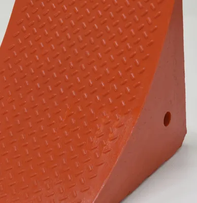 Vestil URWC-25 wheel chock shown from an alternate angle