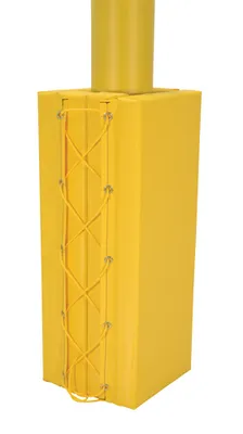 Vestil V-PAD-S-38-Y Vinyl Column Protective Pad Square 3
