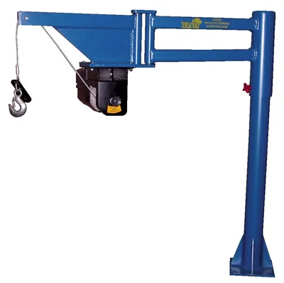 Vestil VAN-J-DC jib crane shown from an alternate angle