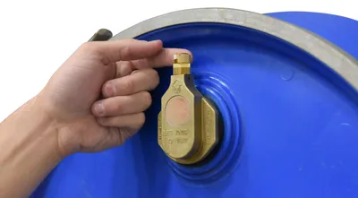 Vestil VENT-H drum handling equipment shown from an alternate angle