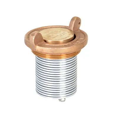 Vestil VENT-V Brass Vertical Drum Vent Fits 30 & 55 Gallon Drum Capacity