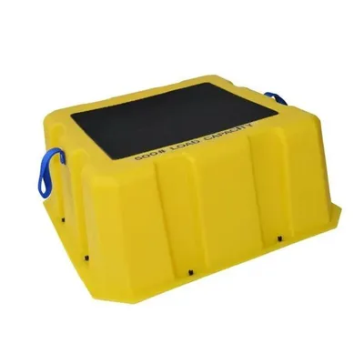 Vestil VNST-1 Yellow Nestable Step Stool (1)