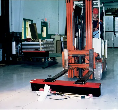 Vestil VSWP-48 Aluminum Fork Truck Mounted Sweeper 2