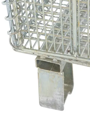 Vestil VWIRE-32H Galvanized Steel Mesh Container 5