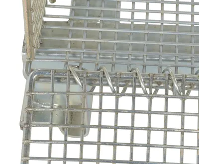 Vestil VWIRE-32H Galvanized Steel Mesh Container 4