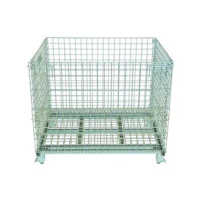Vestil VWIRE-40H Galvanized Steel Mesh Container