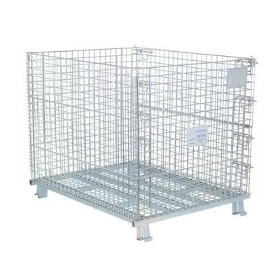 Vestil VWIRE-48H Galvanized Steel Mesh Container