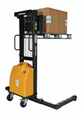 Vestil VWS-770-AA-DC pallet stacker shown from an alternate angle
