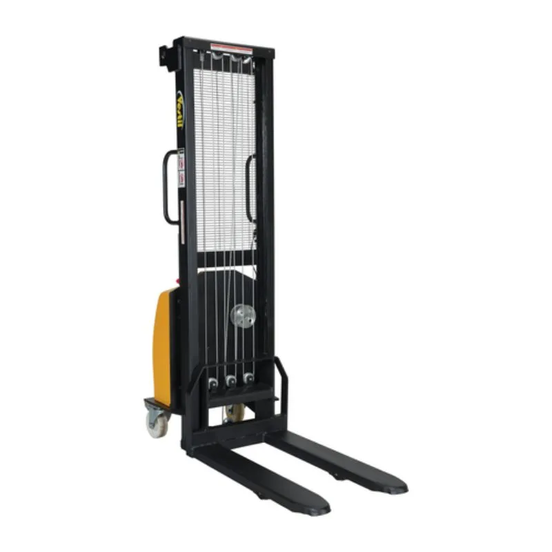 Vestil VWS-770-FF-DC Steel Stacker with Fixed DC Powered Winch