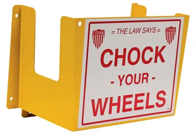 Vestil WC-H-R wheel chock shown from an alternate angle
