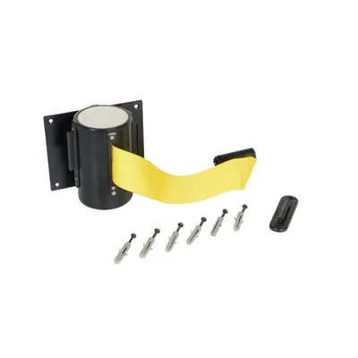 Vestil WEB-W-15 Wall Mounted Guidance Barrier 15 Ft. Yellow Fabric Web