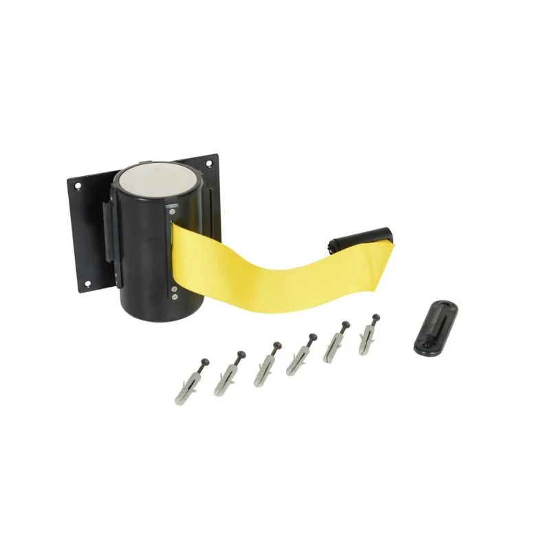Vestil WEB-W-15 Wall Mounted Guidance Barrier 15 Ft. Yellow Fabric Web