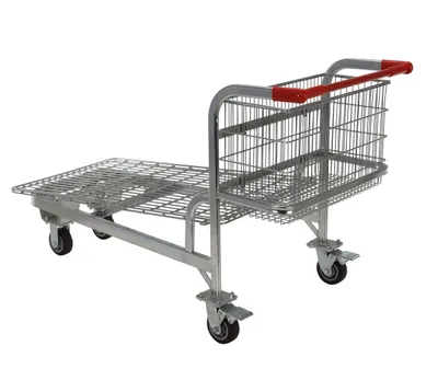 Vestil WIRE-L utility cart shown from an alternate angle