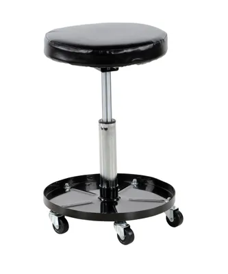 Vestil WLPS-2 Ergonomic Foamed Polyurethane Assembly Worker Stool with Casters