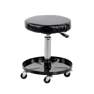 Vestil WLPS-2 Ergonomic Foamed Polyurethane Assembly Worker Stool with Casters
