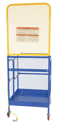 Vestil WP-3636-CA-84B Steel Work Platform With Poly Casters 3