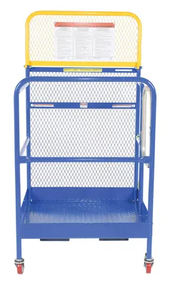 Vestil WP-3636-CA Steel Work Platform With Poly Casters 2