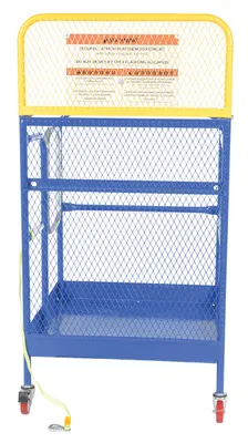 Vestil WP-3636-CA Steel Work Platform With Poly Casters 3