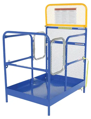 Vestil WP-3648-DD Steel Work Platform With 2 Door Entry 1
