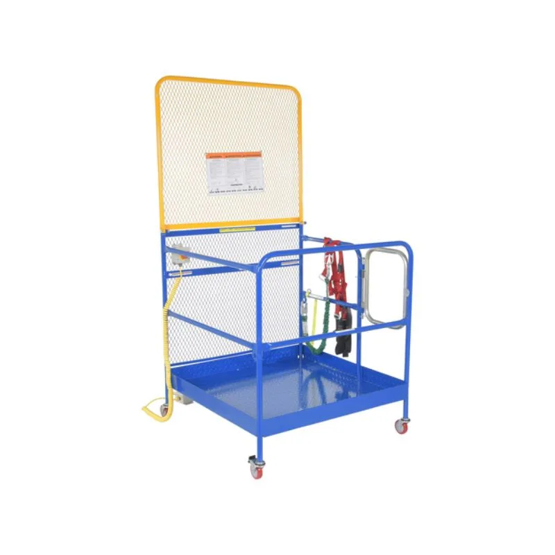 Vestil WP-4848-CA-84B-FF Steel Full Featured Work Platform With Poly Casters