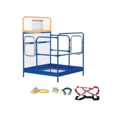 Vestil WP-4848-DD-FF Steel Full Featured Work Platform With 2 Door Entry