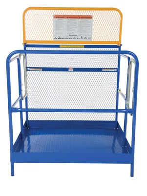 Vestil WP-4848-DD Steel Work Platform With 2 Door Entry 2