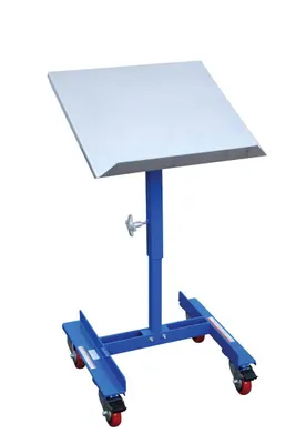 Vestil WT-2221 mobile tilting work table shown from an alternate angle
