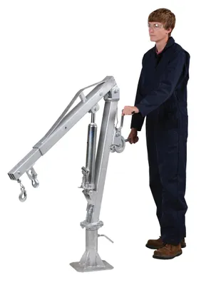 Vestil WTJ-2-G Galvanized Steel Winch Truck Jib Crane 7