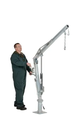 Vestil WTJ-2-G Galvanized Steel Winch Truck Jib Crane 9