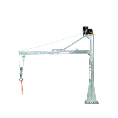 Vestil WTJ-E-15-3-DC-GAL Galvanized Steel DC Powered Jib Crane