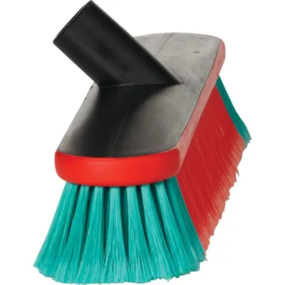 Vikan Vehicle Brush Waterfed 14.6 Inch Soft/Split Black