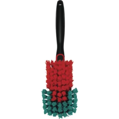 Vikan Multi Brush/Rim Cleaner 12.2 Inch Soft/Split Black