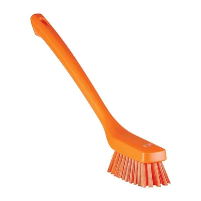 Vikan 16.5-inch Narrow Cleaning Brush with Long Handle