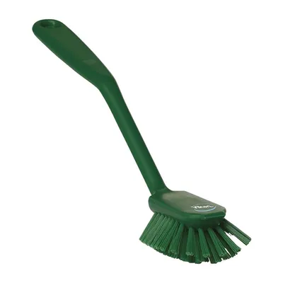 Vikan 11-inch Dish Brush with Scraping Edge
