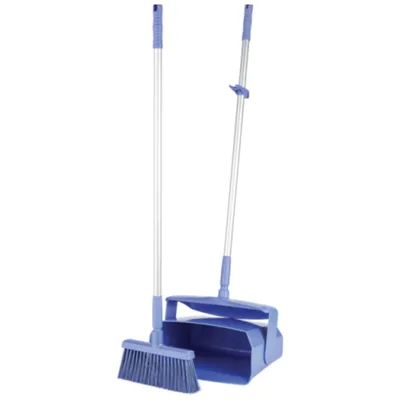 Vikan Lobby Dustpan w/Broom 14.6 Inch