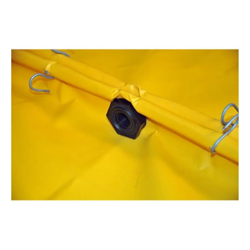 Vestil VLPUT-BF Bulkhead Fitting Flexible Spill Deck