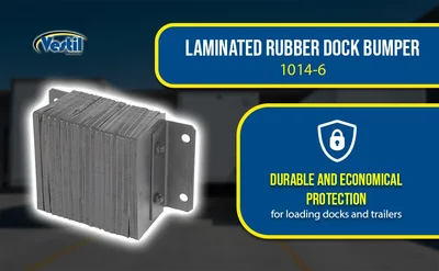 Vestil 1014-6 Laminated Rubber Dock Bumper - product feature image
