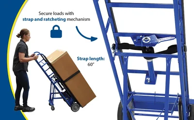 Vestil APPL-1200-60 Steel Ratchet Appliance Cart - product feature image