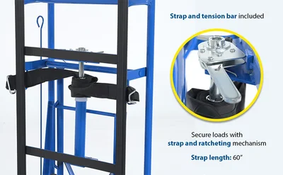 Vestil APPL-1200-66 Steel Ratchet Appliance Cart - product feature image