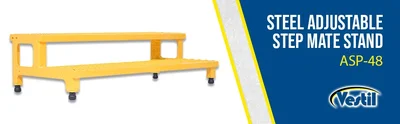 Vestil ASP-48 Steel Adjustable Step Mate Stand - product feature image