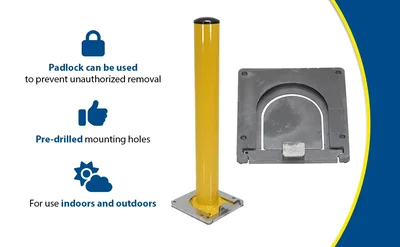 Vestil BOL-RF-BASE Removable Bollard Base Additional - product feature image
